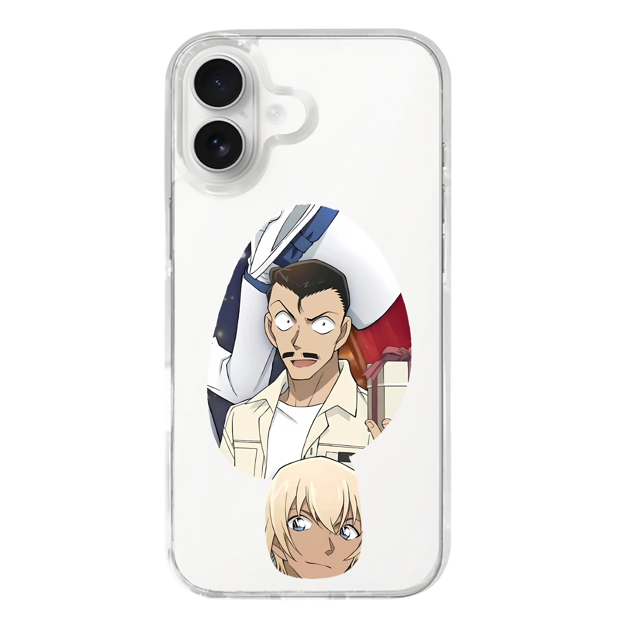 名探偵コナン グッズ 毛利 小五郎 - iPhone 17シリーズ 透明スマホケース – 薄型・耐衝撃・精密フィット保護カバー